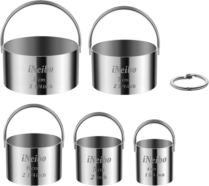 Biscuit Cutter Set, Cookie Cutter, round Shape Circle Scone Cutters, Pastry Doug gallery