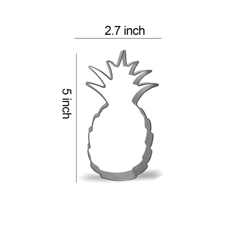 Pineapple Cookie Cutter 5 X 2.7 Inch Stainless Steel gallery