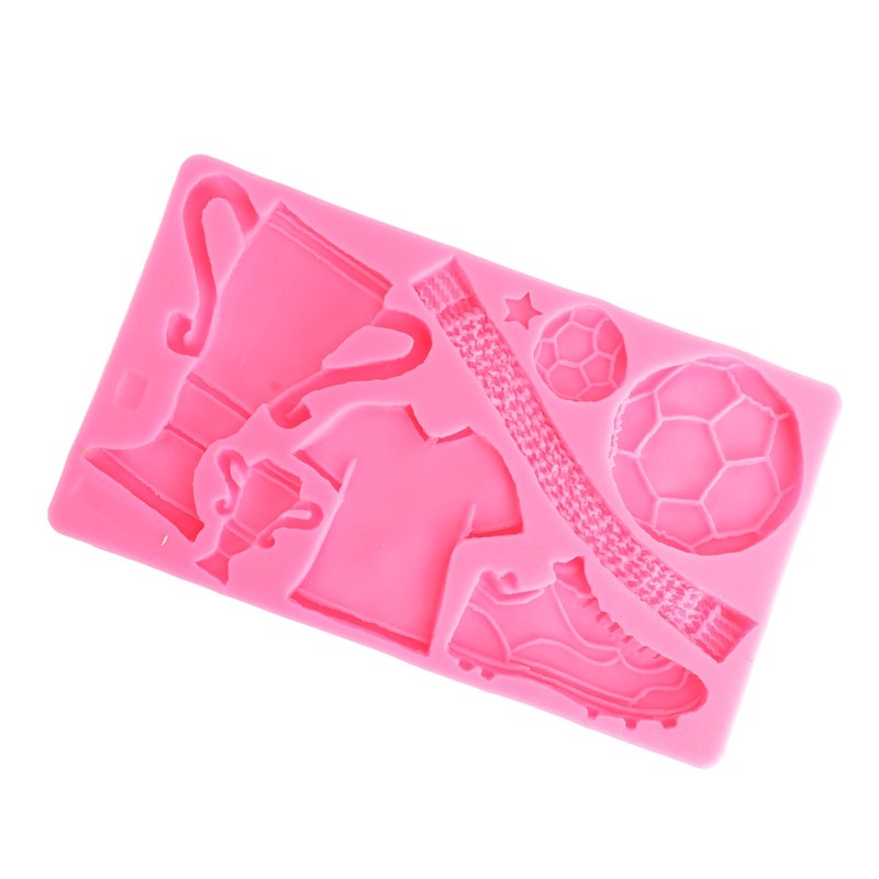 Pink Football Trophy Silicone Fondant Mold DIY Baking gallery