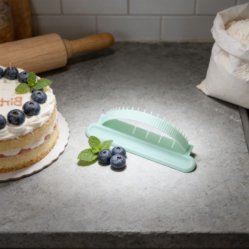 2 Sets Home Bakery Accessories Cake Fondant Tools Arc Ruler for Cakes gallery