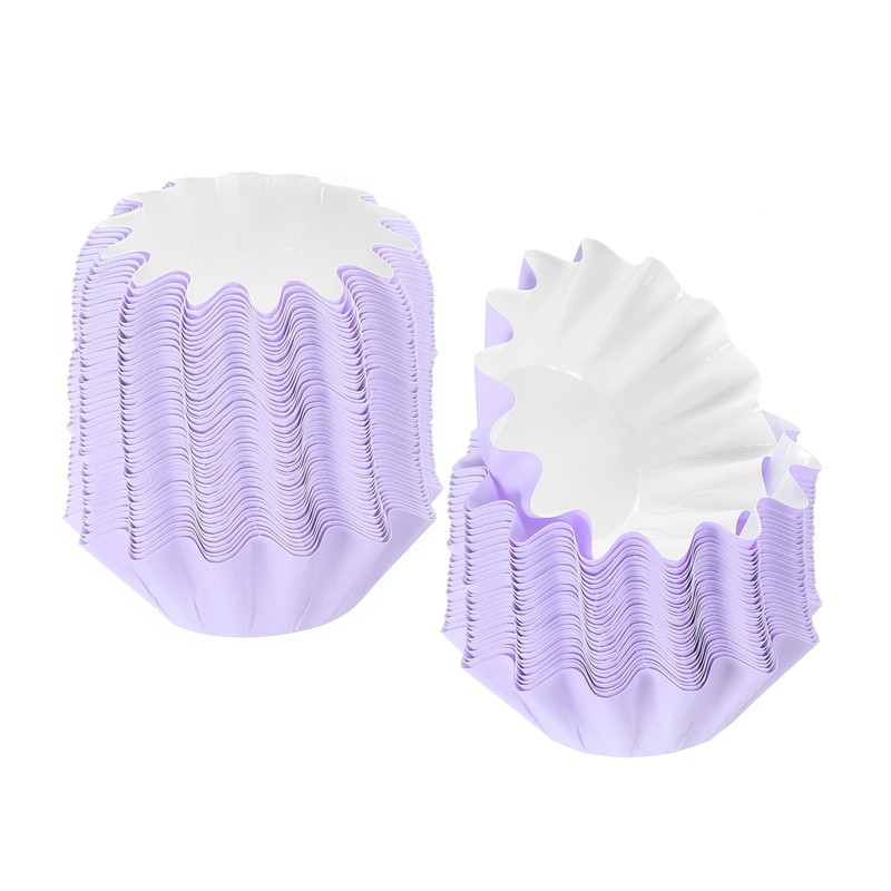 200Pcs Purple Grease-Resistant Cupcake Liners Standard Paper Muffins