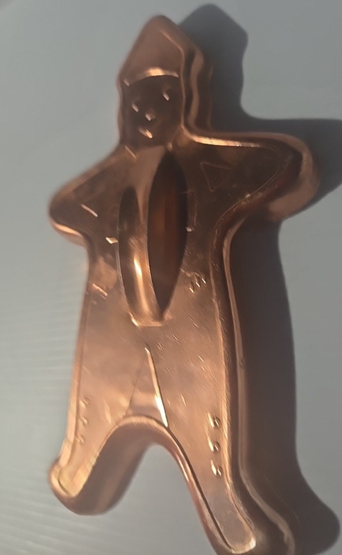 Cookie Cutter Christmas Gingerbread Man Copper Color Aluminum gallery