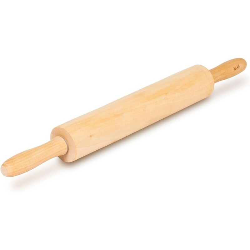Large Wood Rolling Pin 17.5 Inch Heavy Duty Natural Wood Dough Roller for Baking gallery
