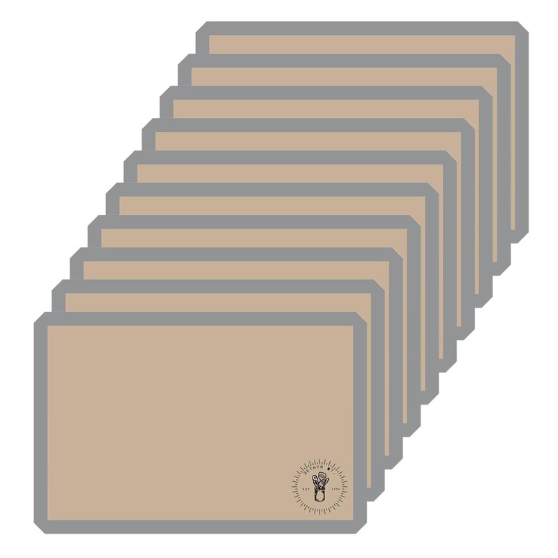 Silicone Baking Mats, Full size, All Size Mat Pack of 10, Gray