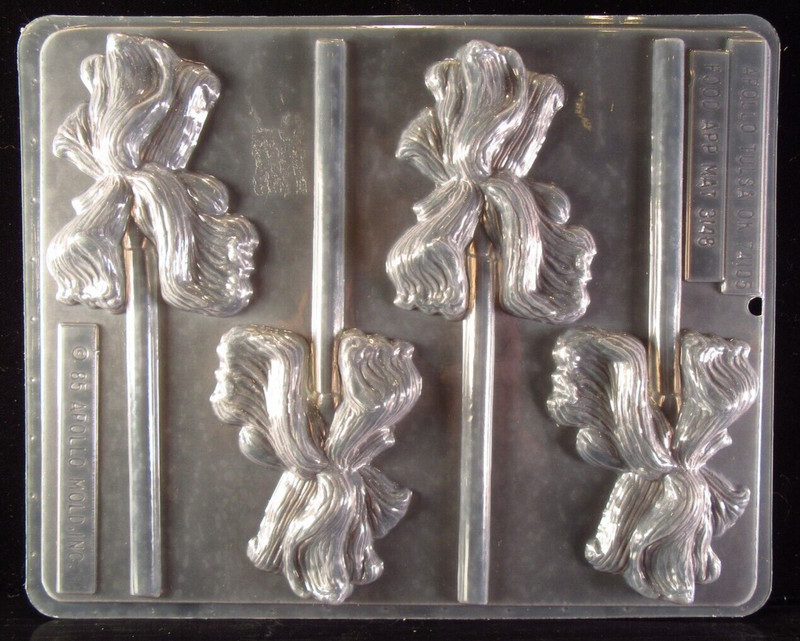 3 Plastic Floral Chocolate Candy Lollipop Molds East Coast 1986, Life of the Par gallery