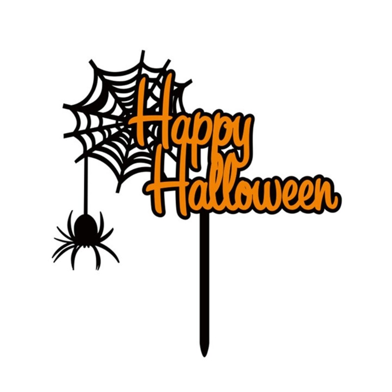 Halloween Cupcake Toppers Cake Toppers Labeling Marking for Sandwich Cupcake