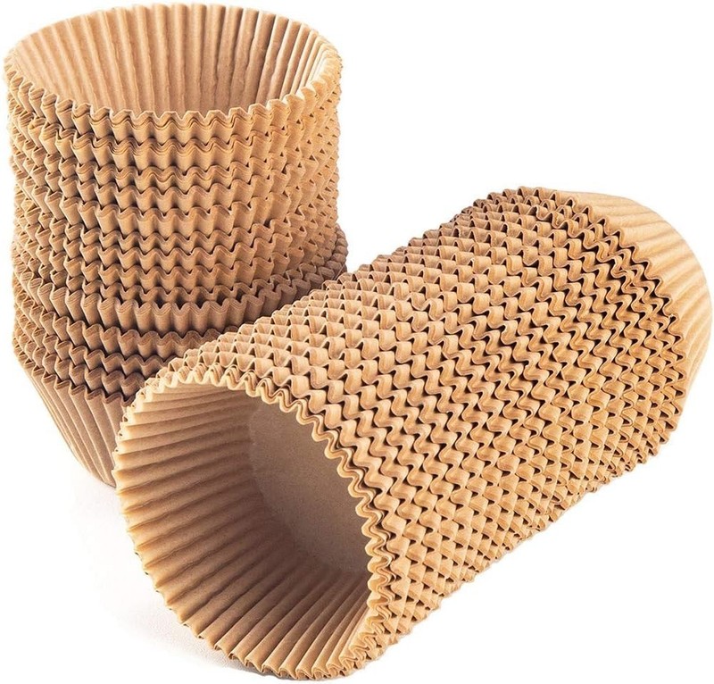 Standard Natural Cupcake Liners 500 Count, No Smell, Grease-Proof Paper Muffi... gallery