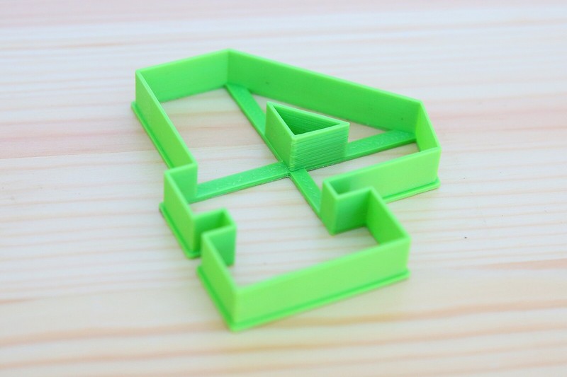 Number Four Digit 4 Cookie Fondant Cutter Cake Mould Large size 8cm Height gallery
