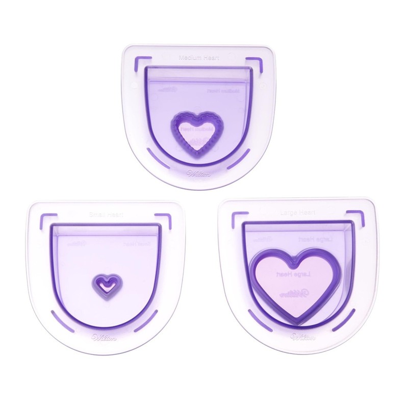 Wilton Cutting Insert Set Layered Hearts 3pc for Sugar Sheets & Gum Paste NEW gallery