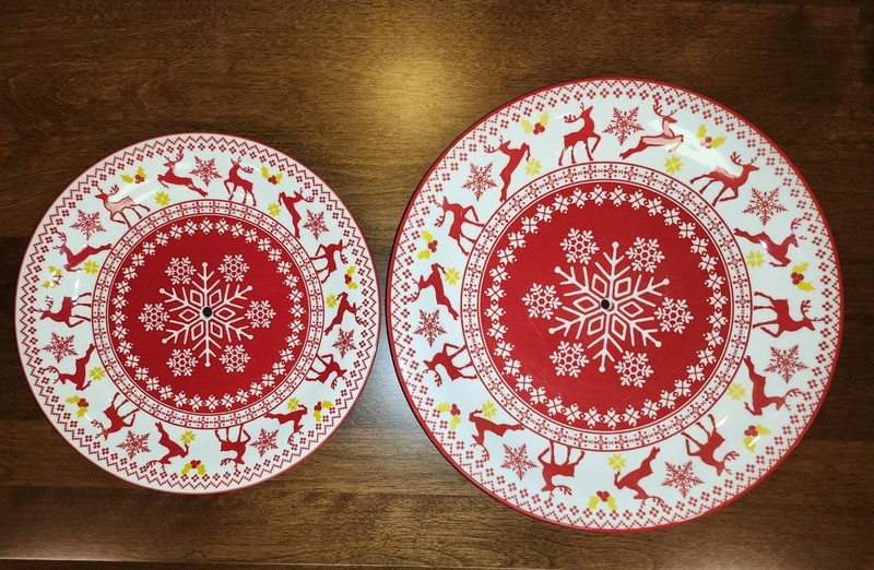 Unique Christmas Cake Stand, Holiday Decor, Christmas Decor, Christmas Kitchen gallery