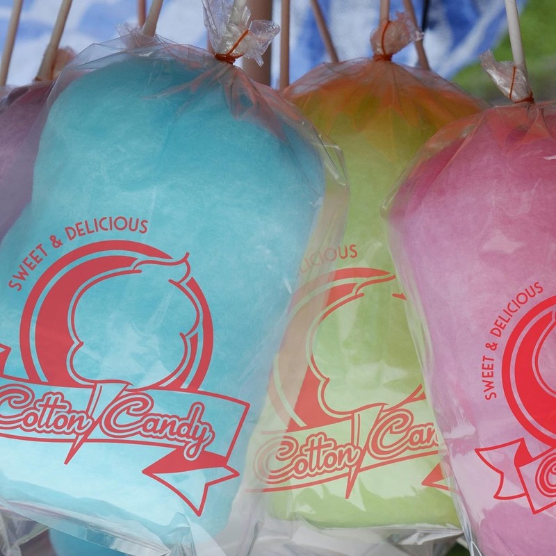Cotton Candy Bag 11.5"x18.5" Clear Poly with Twist Ties 100 Pack gallery