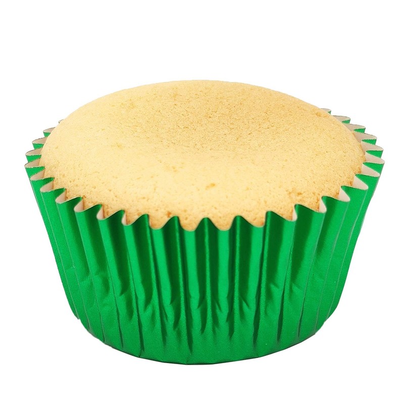 100-Count Standard Green Foil Cupcake Liners Muffin Baking Cups for Party gallery