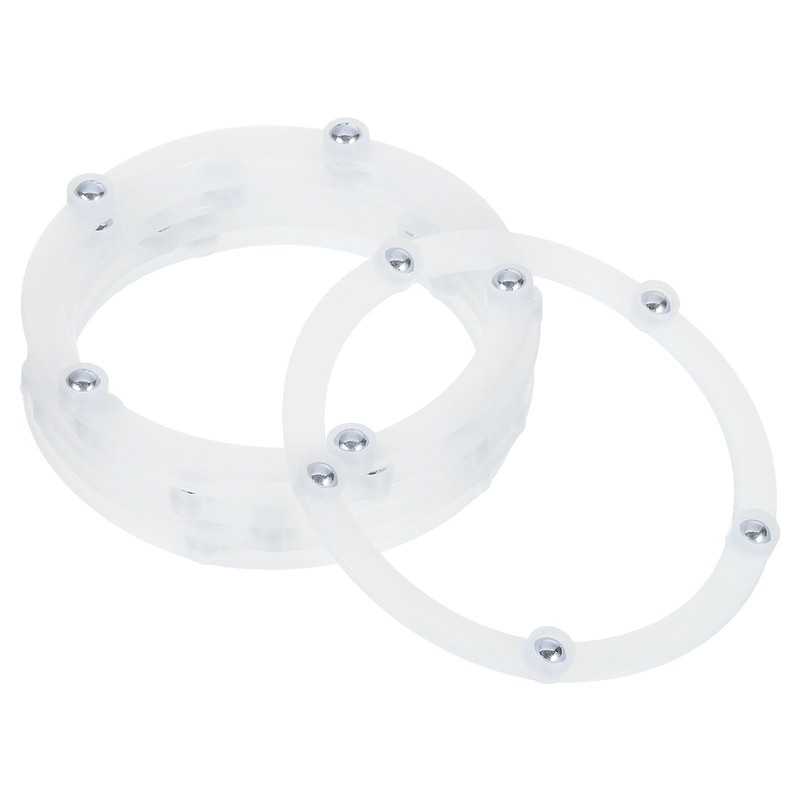 6Pcs 3.5″ Swivel Stand with Bearings, White, for 5 Balls
