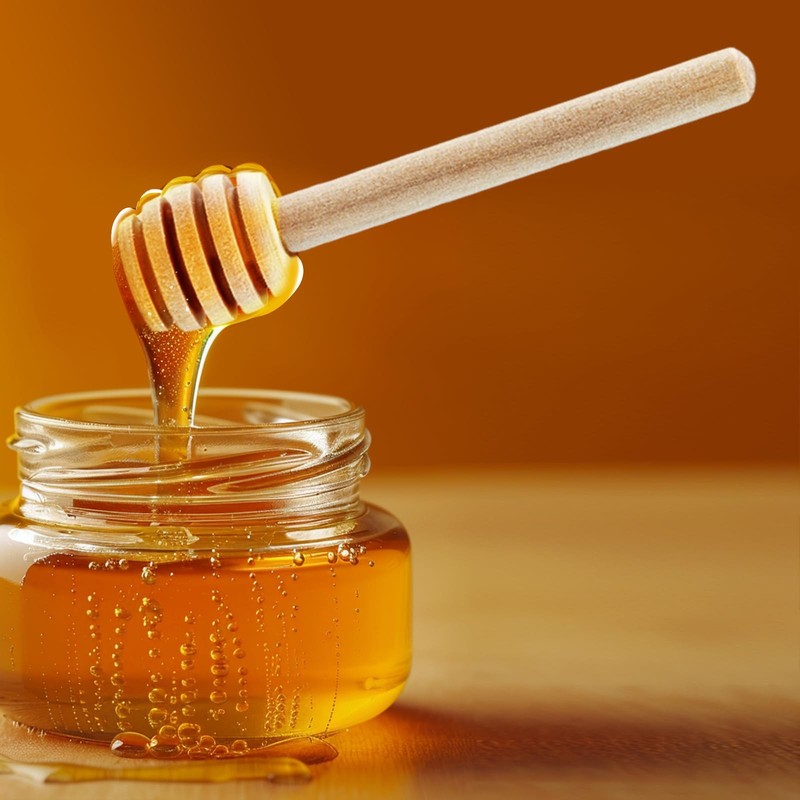 50Pcs Wooden Honey Dipper Stick 3.3 Inch Honey Stirrer Honey Wand Small Honey... gallery