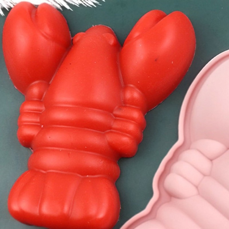 Easy Release Lobster Shape Silicone Mold For Homemade Chocolate Ice Cubes Craft gallery