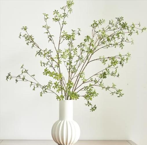Artificial Greenery Stems, 47”Tall Fake Plants Branches, Real Touch 1. Green gallery
