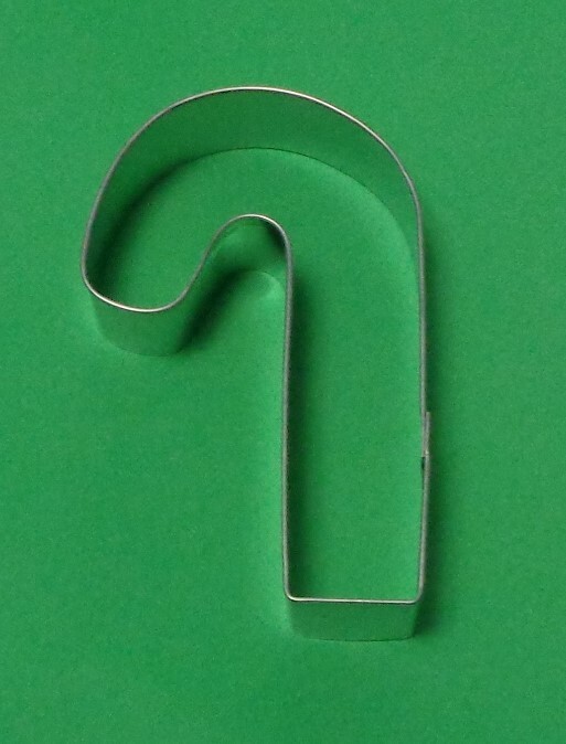 New Tin Christmas Candy Cane Cookie Cutter