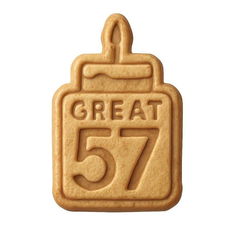 Classic Great 57 Cookie Cutter & Stamp, Fondant & Clay – 2.9×4″
