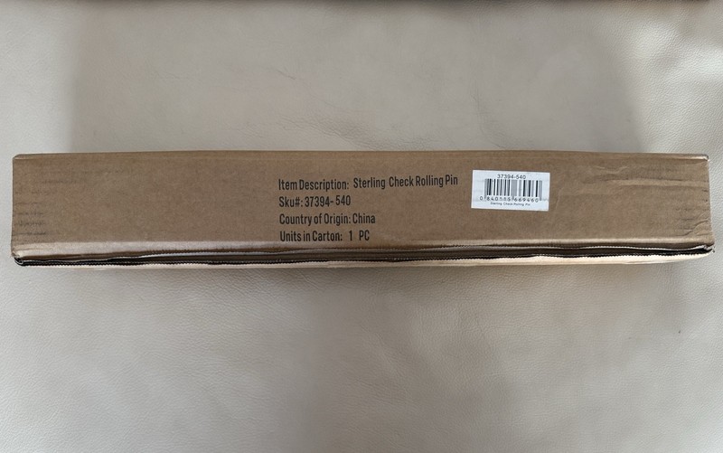 Mackenzie-Childs Sterling Check Rolling Pin. NIB gallery