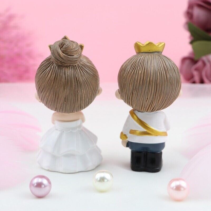 Princess & Prince Cake Decor Topper Wedding Anniversary Figurine Ornament NEW gallery