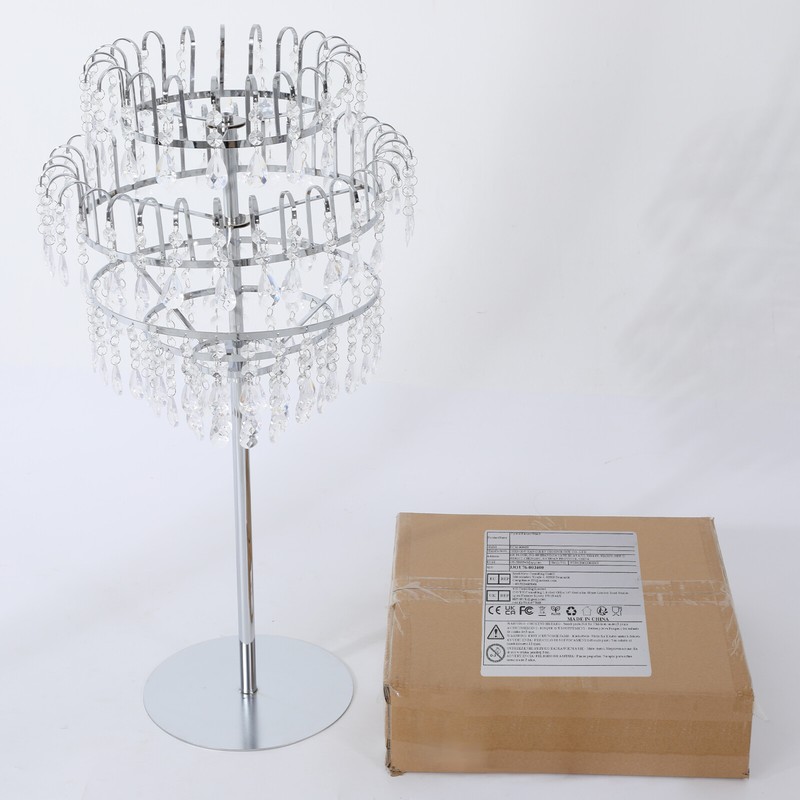 Elegant 5-Tier Crystal Flower Stand for Weddings and Home Decor gallery