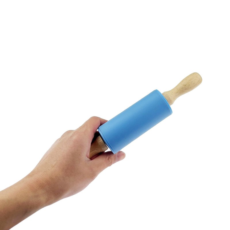 4 Pack Mini Small Rolling Pin 9 Inch Kids Rolling Pin Wooden Handle for Home ... gallery