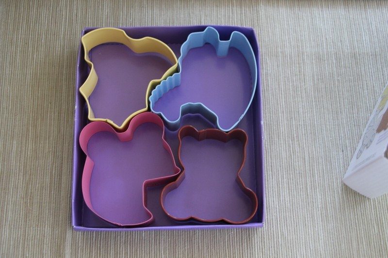 NEW**Wilton BABY Cookie Cutter Set 4 ~~ Teddy Bear/Pram/Sleeper/Rocking Horse  gallery