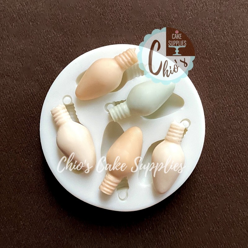 Christmas light bulb silicone molds
