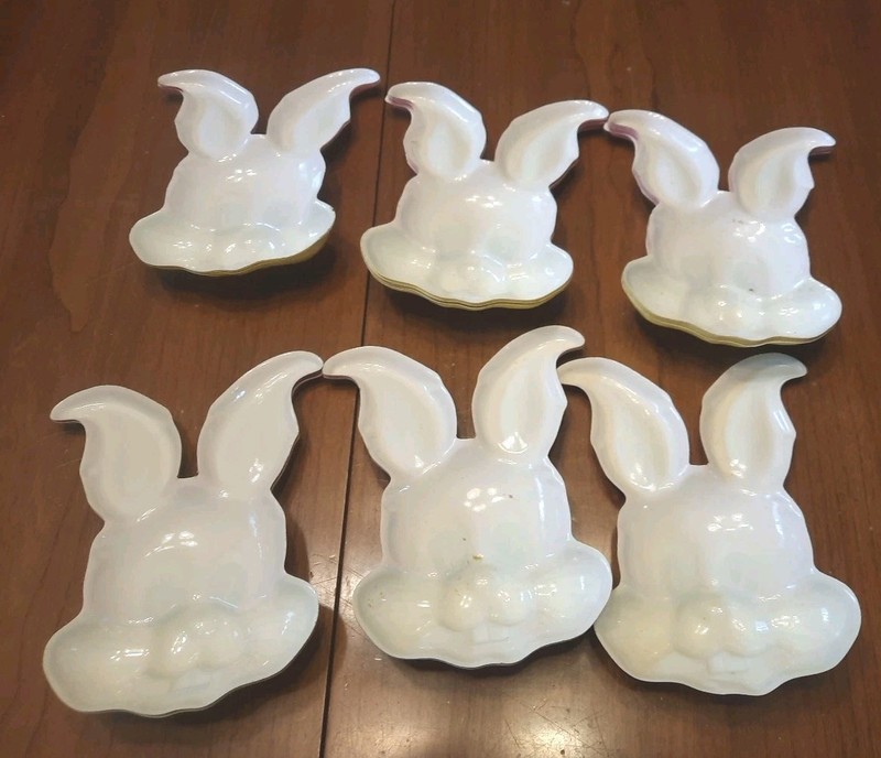 30+ Vintage 3D Bunny Rabbit Head Face Cake Cupcake Toppers Bakery, See Descript gallery
