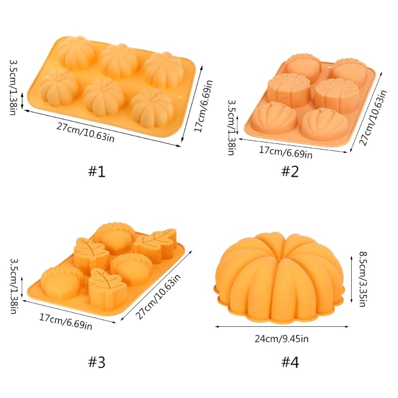 Halloween Fondant Mold Pumpkin Mold Halloween Pinecone Silicone Mold gallery
