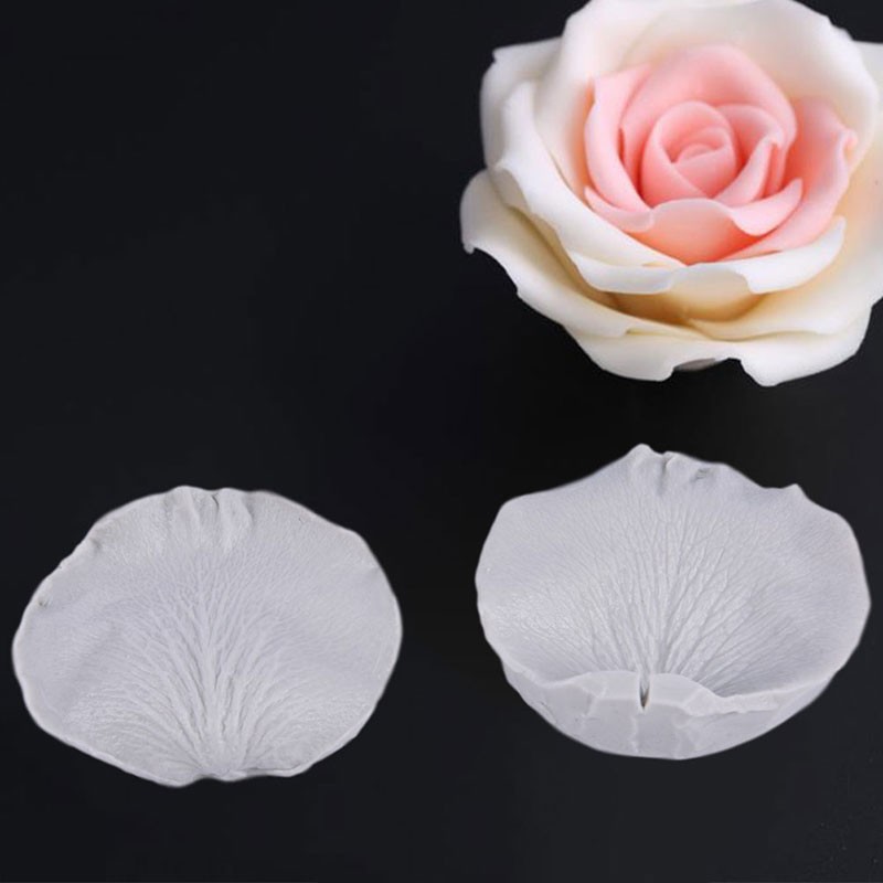 New Rose Petals Veiner Sugar Tool Meridians Flower Silicone Cake Mold SugarA-N8 gallery