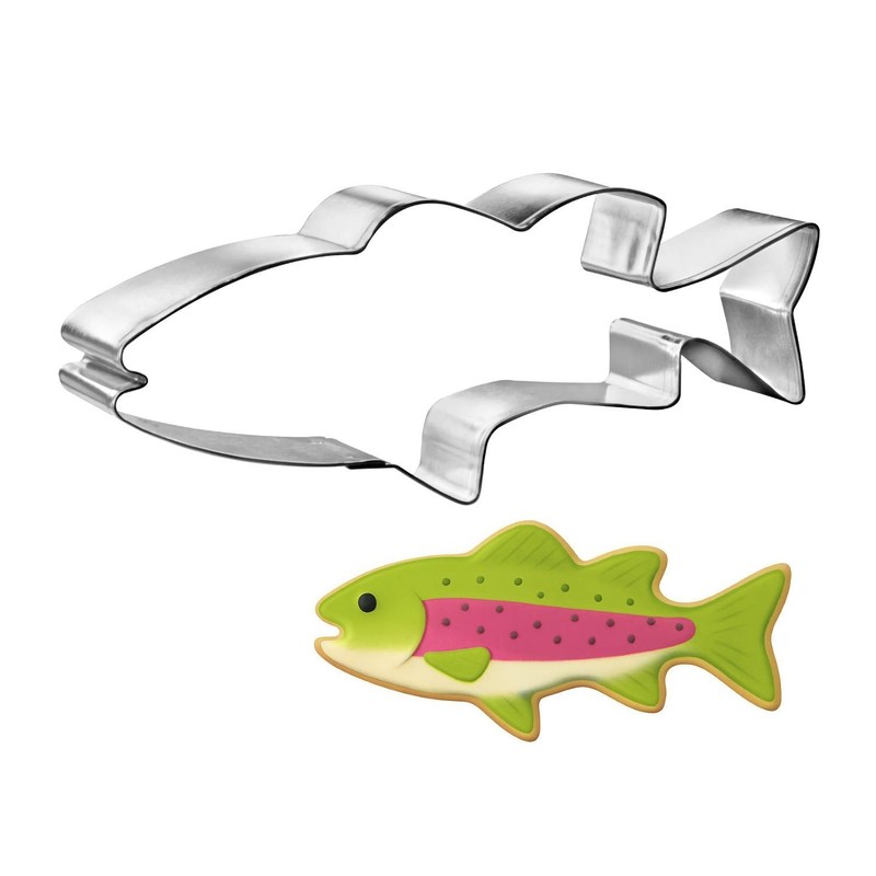 Bass Fish 5.5” Cookie Cutter Metal