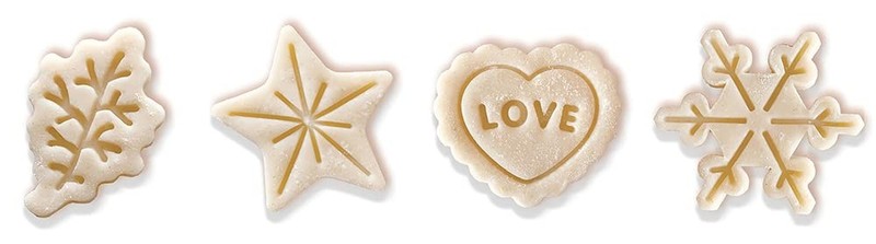 Talisman Designs Plunger Style Pie Crust Cutters, Occassions Design, 4 Piece Set gallery