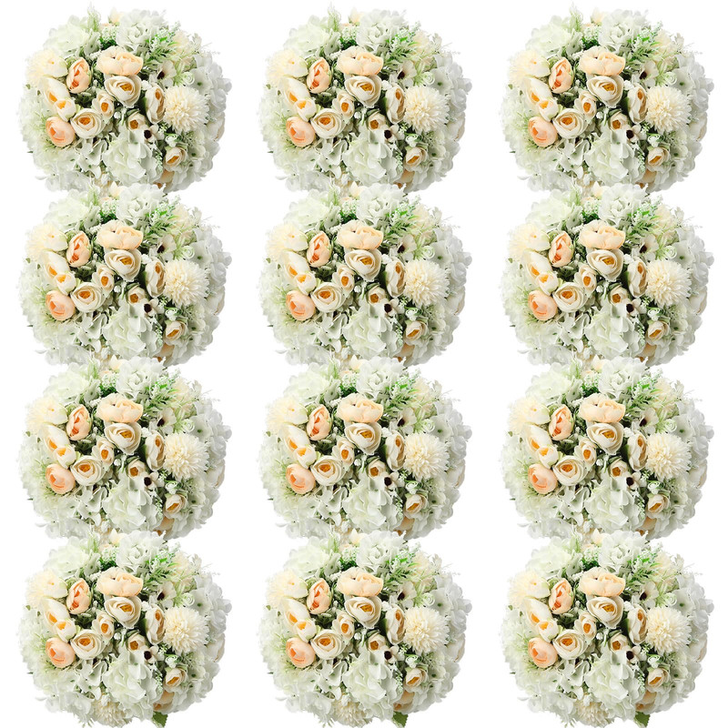 Tigeen 12 Bundles Peonies Artificial Flowers Faux Roses Silk Flowers Hydrangea