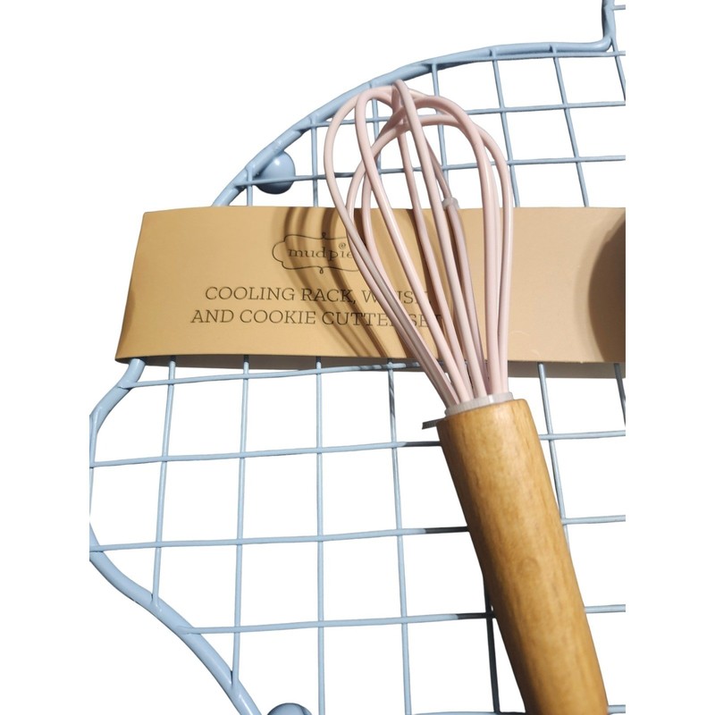 Mud Pie Easter Bunny Cooling Rack Mini Whisk Egg Cookie Cutter 3Piece Baking Set gallery