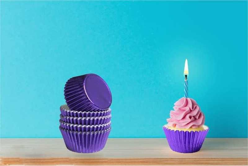 Home Party Foil Baking Cups Cupcake Liners,Gold Foil Cupcake Liners, Pack of 100 gallery