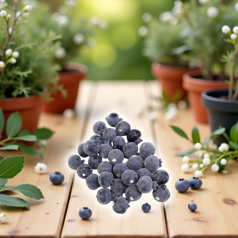 20 Pcs Artificial Blueberries Plastic Fake Blue Berry Plants Realistic gallery