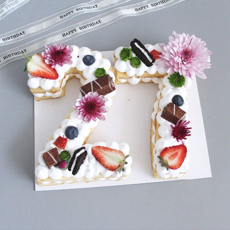 Cake Stencils 0-8 Number Flat Plastic Mold Numerical Templates Cutting for DI... gallery