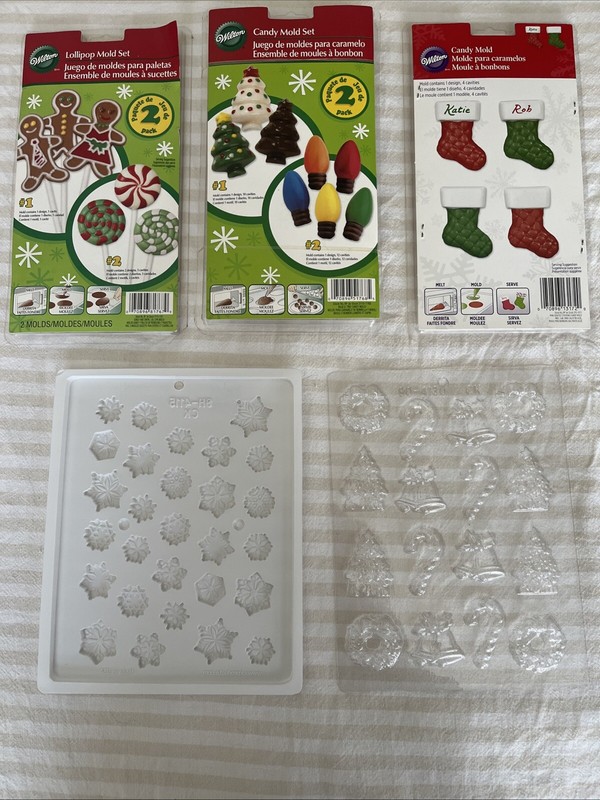 Christmas Themed Chocolate Candy Molds