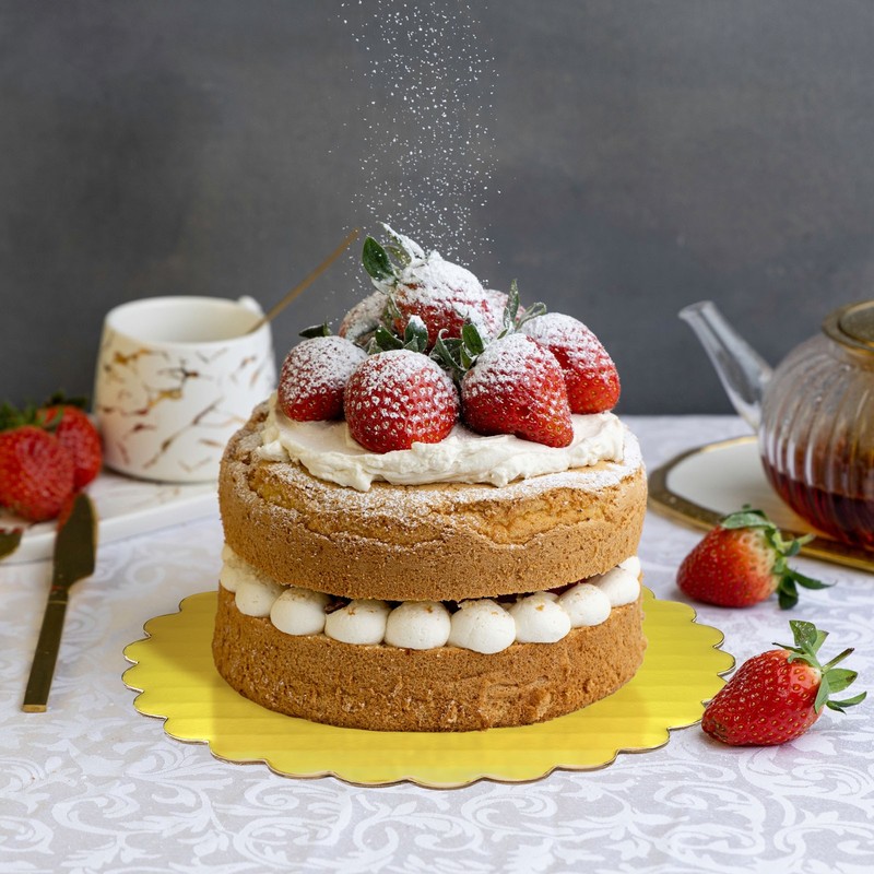 10 Pcs Scalloped Cake Circle Base, 10.9 Inch Cake Cardboards, White gallery