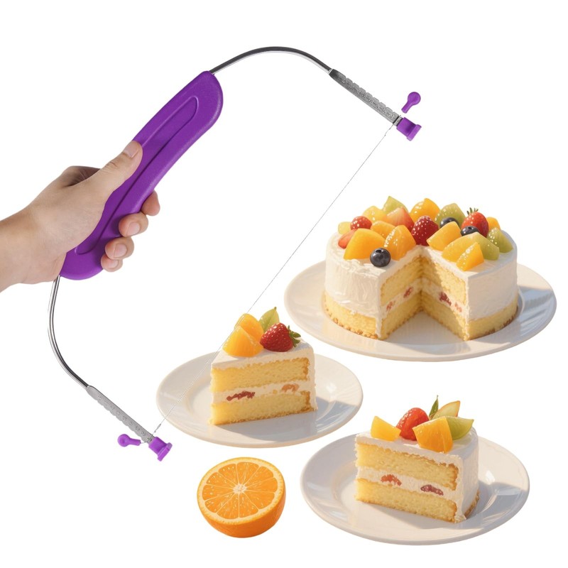 YAMHOHO Adjustable Cake LevCake Cutter Slicer Leveler, 9 Different Height Pre... gallery