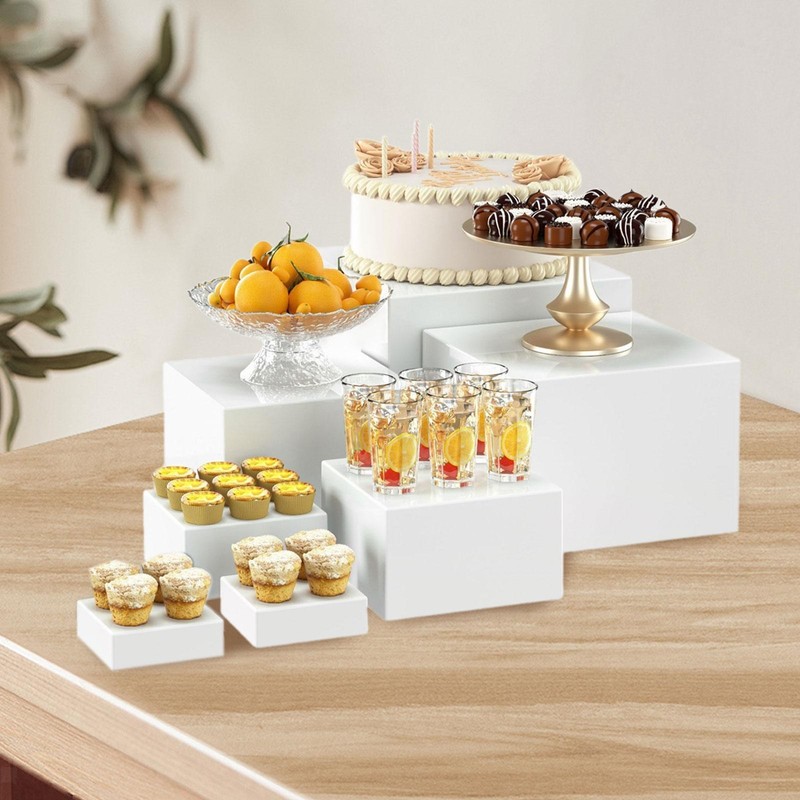 7Pcs Buffet Riser Food Riser for Buffet Table Display Stand gallery