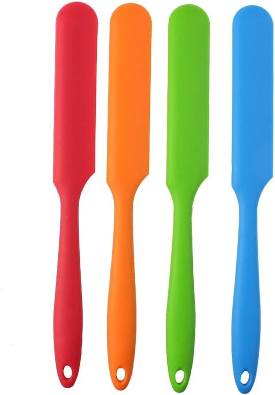 4pcs Silicone Spatula Set Heat Resistant Cake Cre Butter Spatulas Mixing
