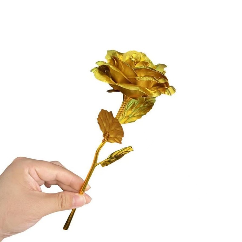 Smowfes Gold Dipped Rose, 2 inches (W) x 2 (D) x 10 (H), gallery