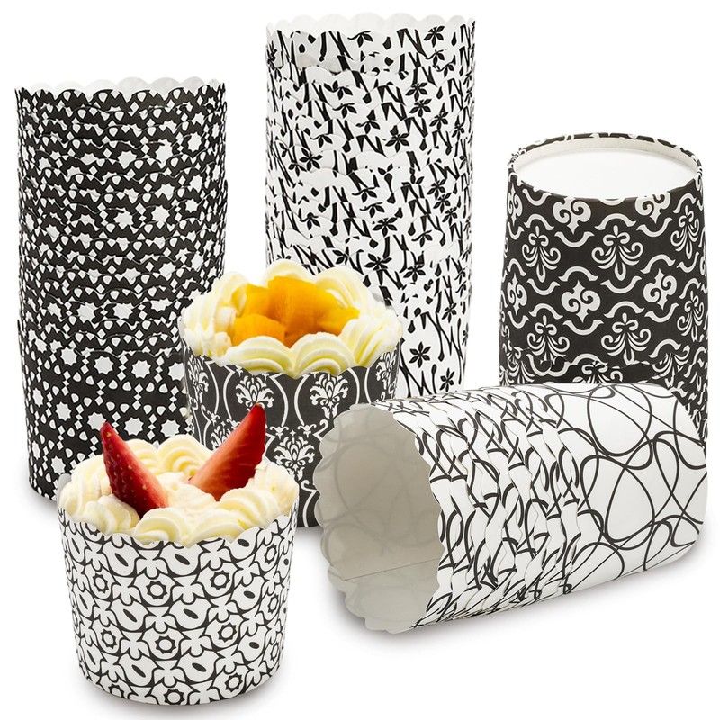 300 Pcs Paper Cake Baking Cups, 5 Oz Greaseproof Muffin Liners Disposable Cup…