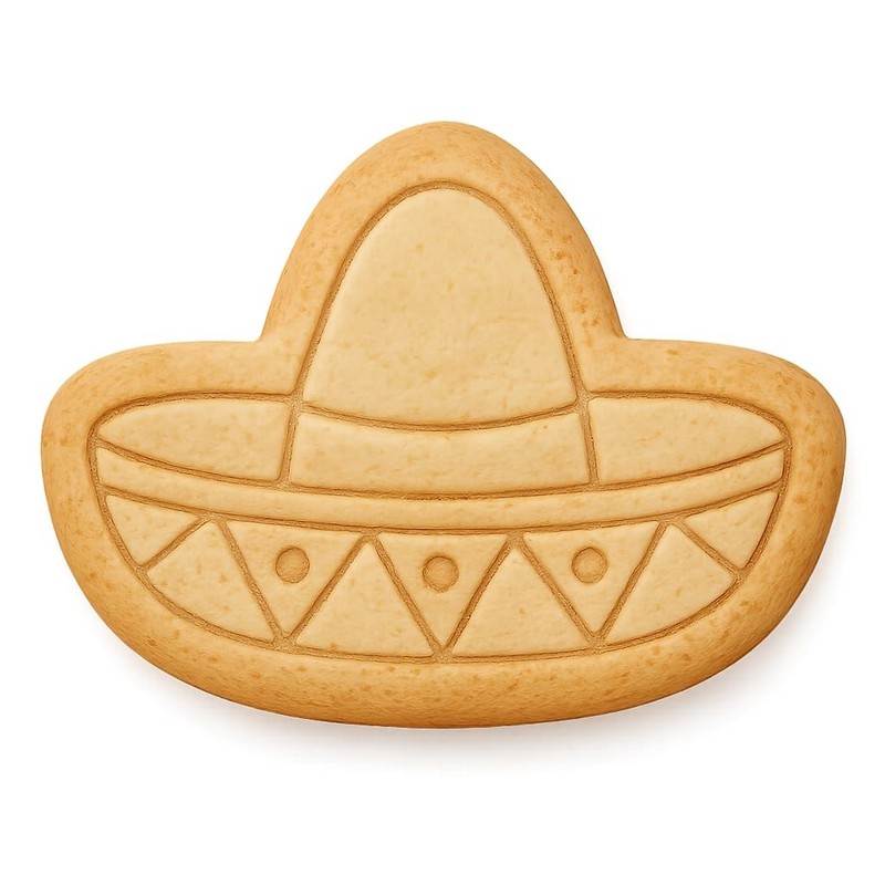 Sombrero of the World Cookie Cutter & Stamp, Fondant & Clay Cutter – 4×3.2″