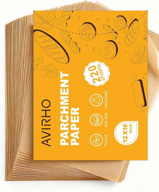 220 Pcs Parchment Paper Sheets for Baking, 12x16IN Precut Non-Sti