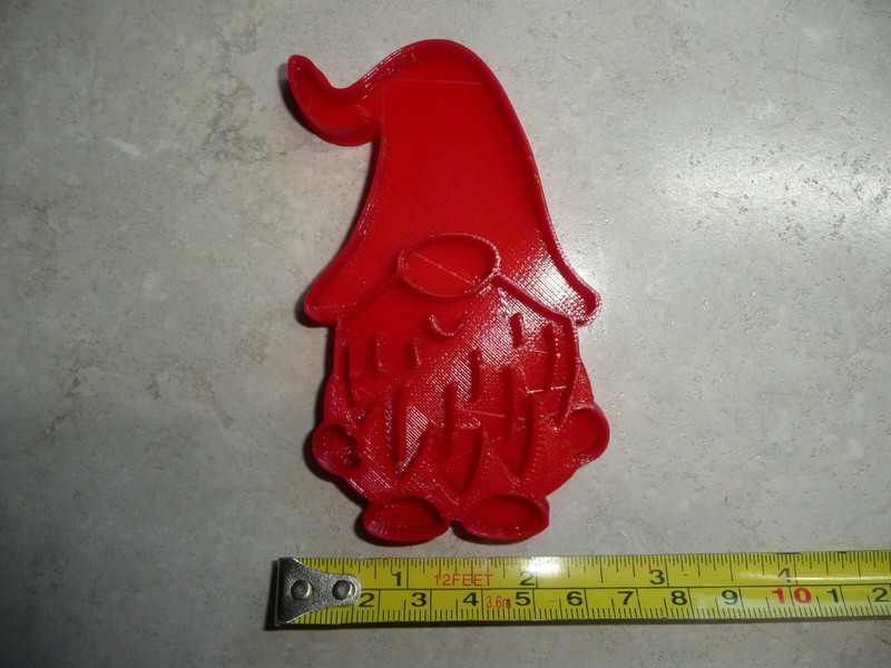 GNOME 3 DWARF GOBLIN MYTHICAL CREATURE COOKIE STAMP EMBOSSER MADE IN USA PR4507 gallery