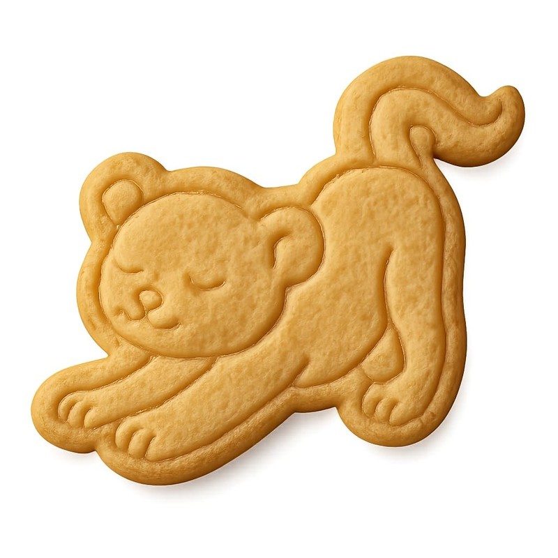 Stretching Lion Cookie Cutter & Stamp - 4x3.2 Fun Kitchen Baking gallery