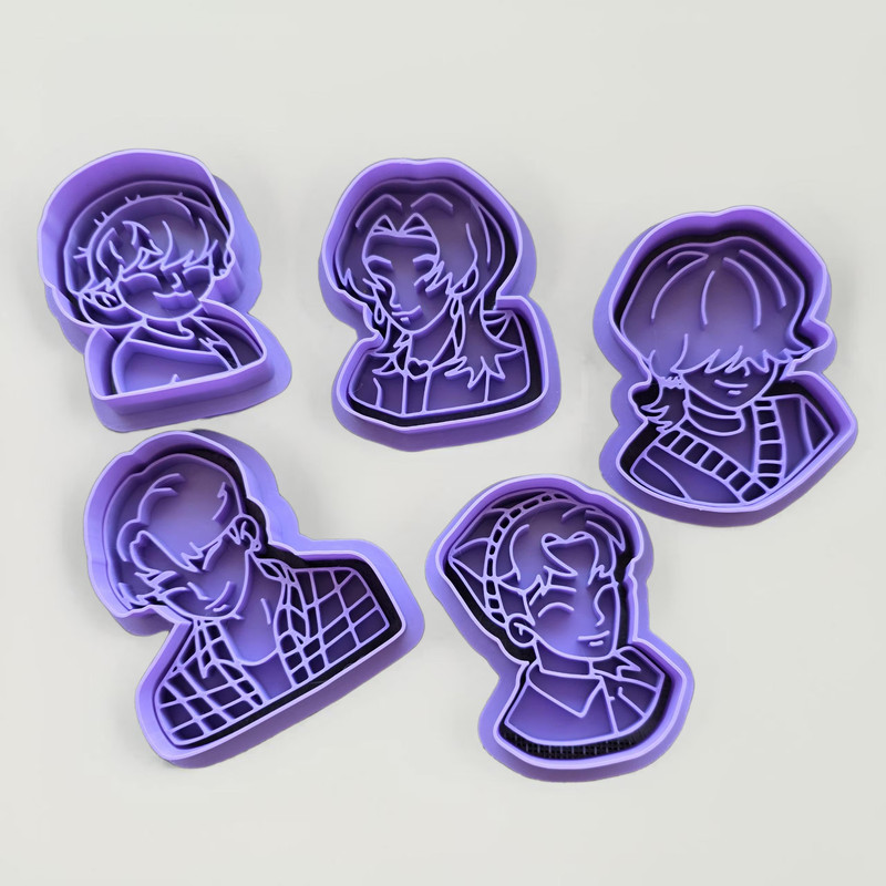 K-Pop Demon Saja Boy Group-Inspired Cookie Cutter Set – Fan-Made Party Baking